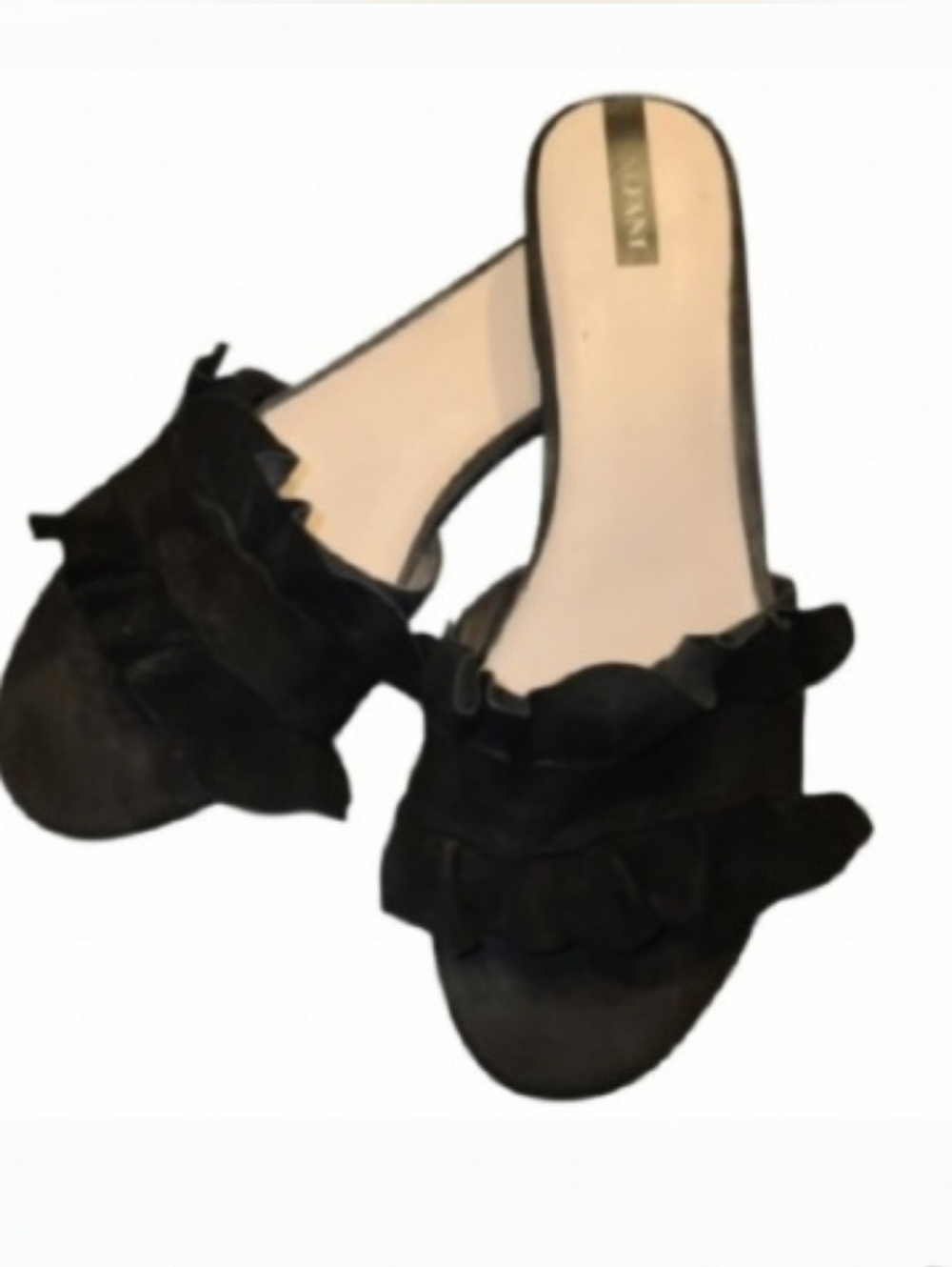 Alfani's Womens Monah Slide On Sandals Black 8.5